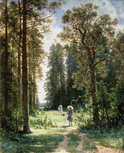 Der Weg durch den Wald, 1880 von Ivan Ivanovich Shishkin